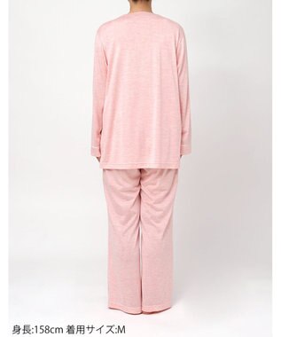 ワコール／睡眠科学 パジャマ シルク100%(本体) 天竺素材 長袖 長ズボン レディース YDX547 睡眠科学／ワコール ロマンピンク