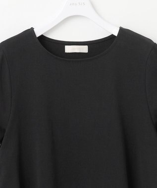 ANY SIS 【UVケア】サイドプリーツ カットソー ブラック