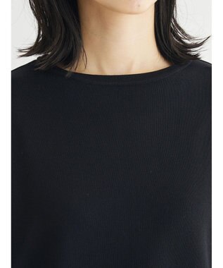 Green Parks プリーツ袖ニットプルオーバー Black