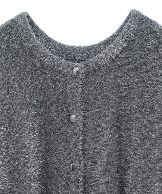 Green Parks シャギーギラギララメカーディガン Dark Gray