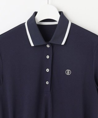 23区GOLF 【WOMEN】ストレッチポロワンピース ネイビー系