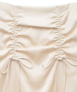 earth music&ecology フロントドロストリボンナロースカート Mint Green