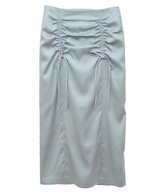 earth music&ecology フロントドロストリボンナロースカート Mint Green