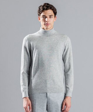 JOSEPH HOMME 【LEON 2月号掲載】ピュアカシミヤ　タートルネックニット ライトグレー系