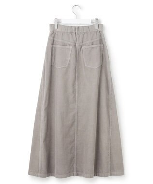 23区 【Oggi11月号掲載/洗える】コットン コーデュロイ スカート ライトグレー系