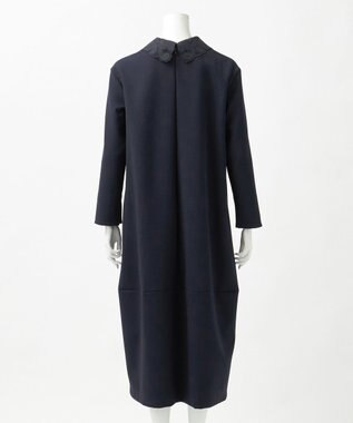 23区 S 【R(アール)】ダブルクロス レース襟 ワンピース ネイビー系