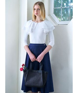 TOCCA 【洗える！】VOYAGE FRILL トップス アイボリー系