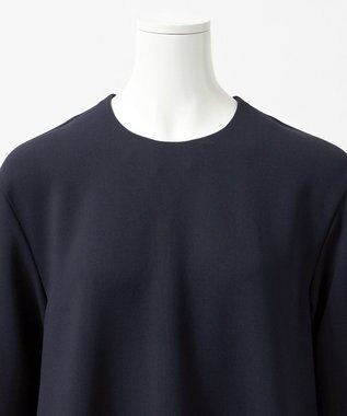 23区 S 【R(アール)】ダブルクロス レース襟 ワンピース ネイビー系