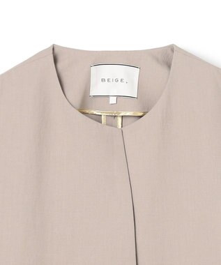 BEIGE， 【洗える】PORDIC / ノーカラードルマンロングコート Taupe