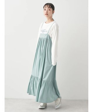 earth music&ecology ティアードキャミワンピース Mint