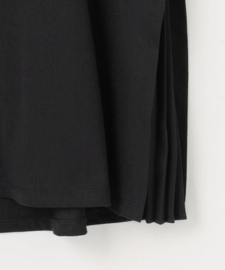 ANY SIS 【UVケア】サイドプリーツ カットソー ブラック