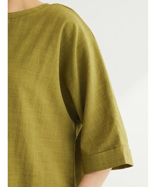 Green Parks 前後２ｗａｙミディ丈タックワンピース Green