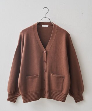 WEGO 【SCHOOL ITEM】ニットカーディガン チョコブラウン