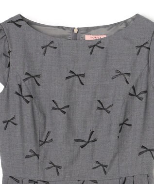 TOCCA 【洗える・消臭】SWIMMING RIBBON ドレス グレー系7