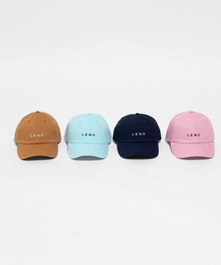 LENO LENO LOGO STONE WASH CAP《UNISEX》/ LENOロゴキャップ CAMEL BROWN