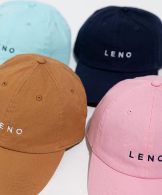 LENO LENO LOGO STONE WASH CAP《UNISEX》/ LENOロゴキャップ CAMEL BROWN