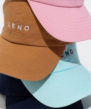 LENO LENO LOGO STONE WASH CAP《UNISEX》/ LENOロゴキャップ CAMEL BROWN