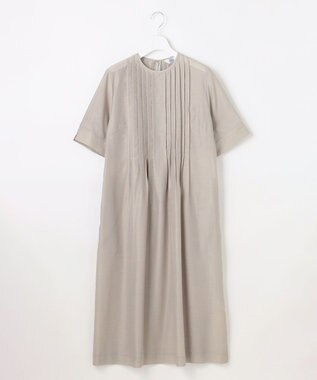 J.PRESS LADIES L エアリースパンボイル ワンピース グレージュ系