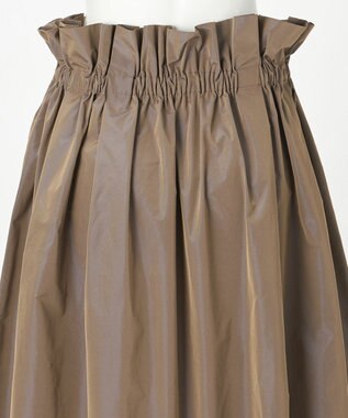 23区 S 【R(アール)】LIMONTAマイクロタフタ ドロスト フレアスカート ベージュ系