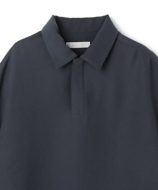 UNFILO MENS ダブルクロス ポロシャツ ブルーグレー