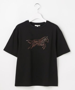自由区 S ホースモチーフロゴ Tシャツ