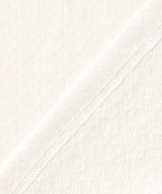 23区GOLF 【WOMEN】モノグラムジャガード長袖ポロシャツ ホワイト系