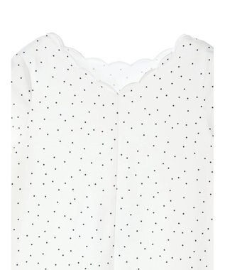 earth music&ecology スカラップブラウス Dot