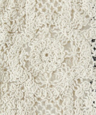 Green Parks ・ＥＬＥＮＣＡＲＥ　ＤＵＥ　カギ針風レースカーデ Ivory