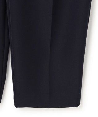 UNFILO 【ウエストゴム/セレモニー】ドライダブルクロス タックテーパードパンツ ネイビー