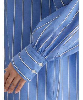 Green Parks ボリュームタックブラウス Stripe