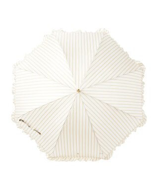 MOONBAT POLO RALPH LAUREN（ポロ ラルフローレン） 長傘 ストライプ×フリル ベージュ