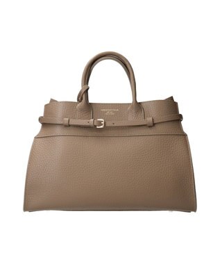 INTER-CHAUSSURES 【CHRISTIAN VILLA】レザーハンドバッグ オーク