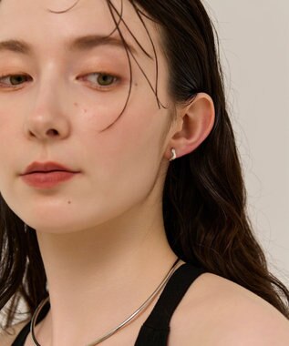 Phoebe 〈金属アレルギー対応/痛くないシリーズ〉リップルフープライトフィットイヤリング　シルバー/ニッケルフリー シルバー