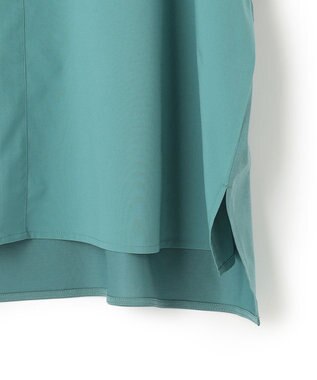 ICB L 【洗える】 タイプライタージャージーコンビ プルオーバー セルリアン系