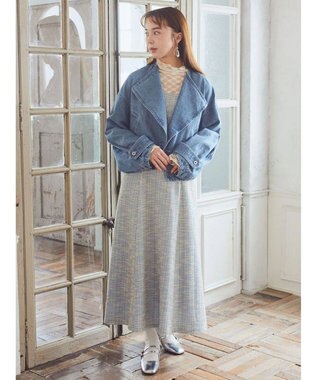 earth music&ecology ツイードワンピース Blue