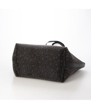 UNBILLION カシュカシュ cachecache / チュールメッシュヒョウ柄プリントトートＬ ブラック