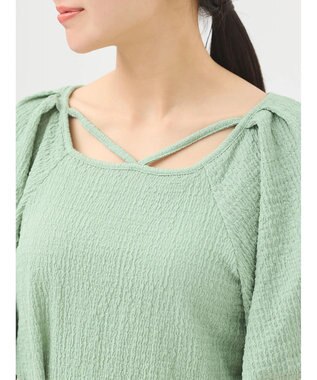 earth music&ecology バルーンスリーブプルオーバー Mint