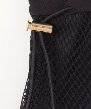 GRACE CONTINENTAL メッシュコンビキャミワンピース ブラック