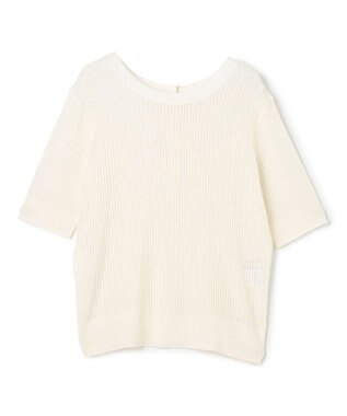 BEIGE， LEPIDO / 前後2WAY シアー編みニット Ecru