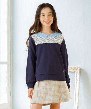 組曲 KIDS 【150-160㎝】レース トレーナー