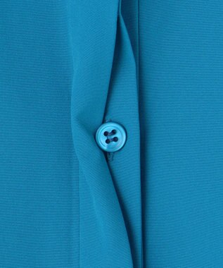 ICB L 【接触冷感・UVカット・撥水・洗える】 プルーフ4WAYタフタ ブラウス ターコイズ系［WEB限定］