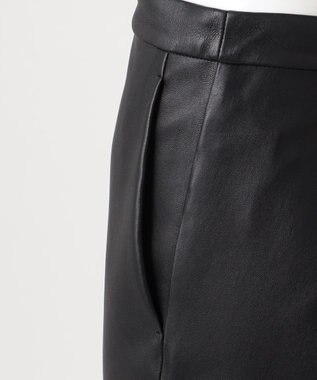 23区 【エステータ】ストレッチレザー スキニーパンツ ブラック系