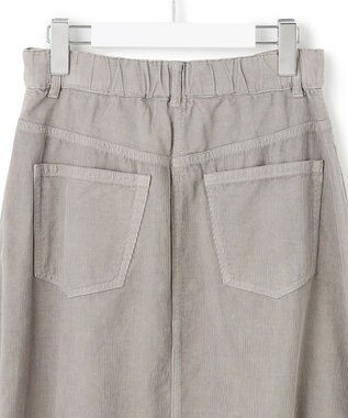 23区 【Oggi11月号掲載/洗える】コットン コーデュロイ スカート ライトグレー系