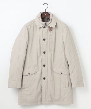 JOSEPH ABBOUD 【3WAY/撥水/INフード/ダウンライナー付】3ハイカウントツイル×パウダータフタ ダウン コート アイボリー系