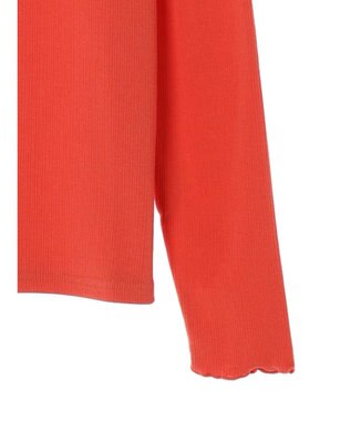 earth music&ecology テレコリブメローハイネックインナー Pink Orange