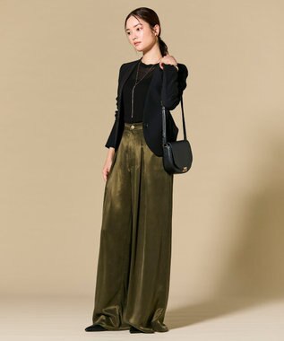 BEIGE， 【L-size・セットアップ対応】LUIZA / ノーカラージャケット Black