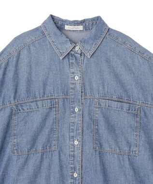 Green Parks シアーデニムシャツワンピース Indigo