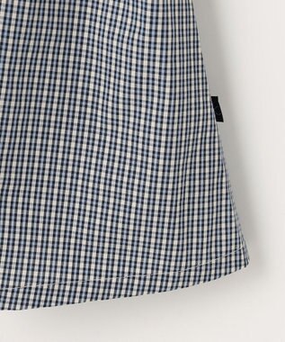 組曲 KIDS 【110-140㎝】 チェックドッキング ワンピース サックスブルー