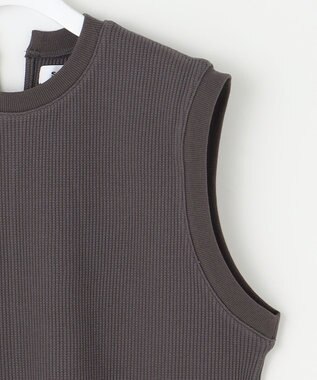 23区 【SACRA】ベアワッフル カットソー チャコールグレー系