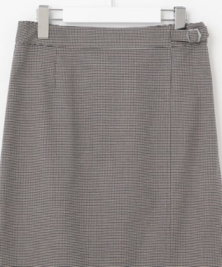 J.PRESS LADIES 【洗える】杢チェック スカート ブラック系3